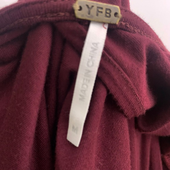 Young Fabulous and Broke Genesis Maroon Dress Size M - Picture 6 of 15